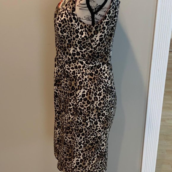 Muse for Boston Proper Animal Print Sleeveless Dress - Picture 6 of 10